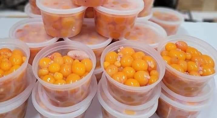 Young Chicken Eggs and Innards - Long Ga Trung Non - Lòng Gà Trứng Non