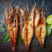 Fresh Water Prawns 2/4 2lb Box - Tom Cang - Tôm Càng Xanh
