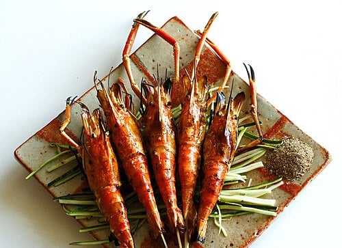 Fresh Water Prawns 2/4 2lb Box - Tom Cang - Tôm Càng Xanh