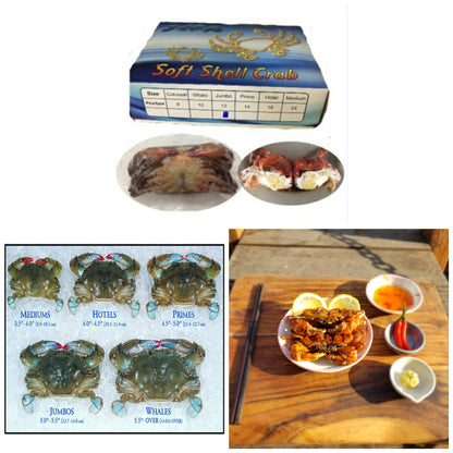 Softshell Crabs (Box, 18 Count Hotel) 1kg